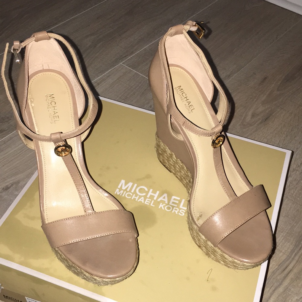 Michael Kors wedge heels size 7.5 M